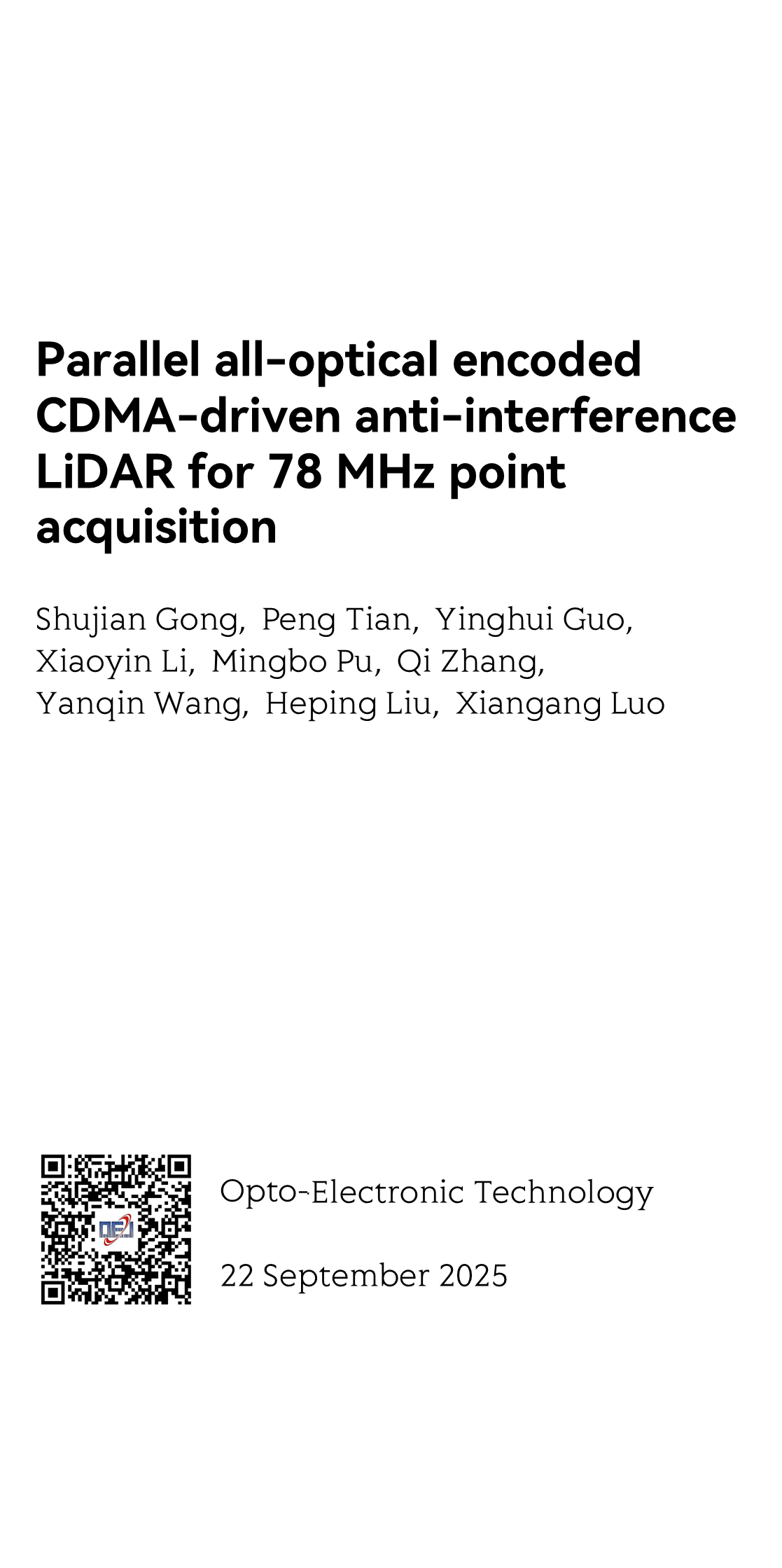 Opto-Electronic Technology_1