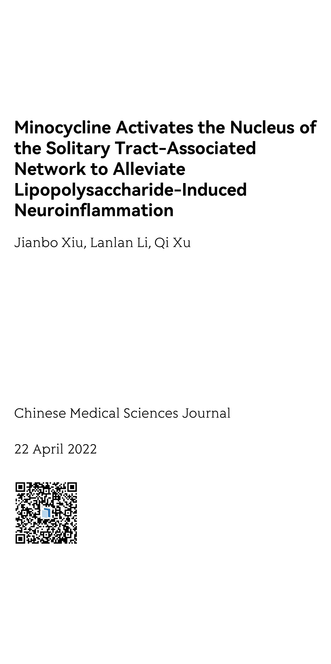 Chinese Medical Sciences Journal_1