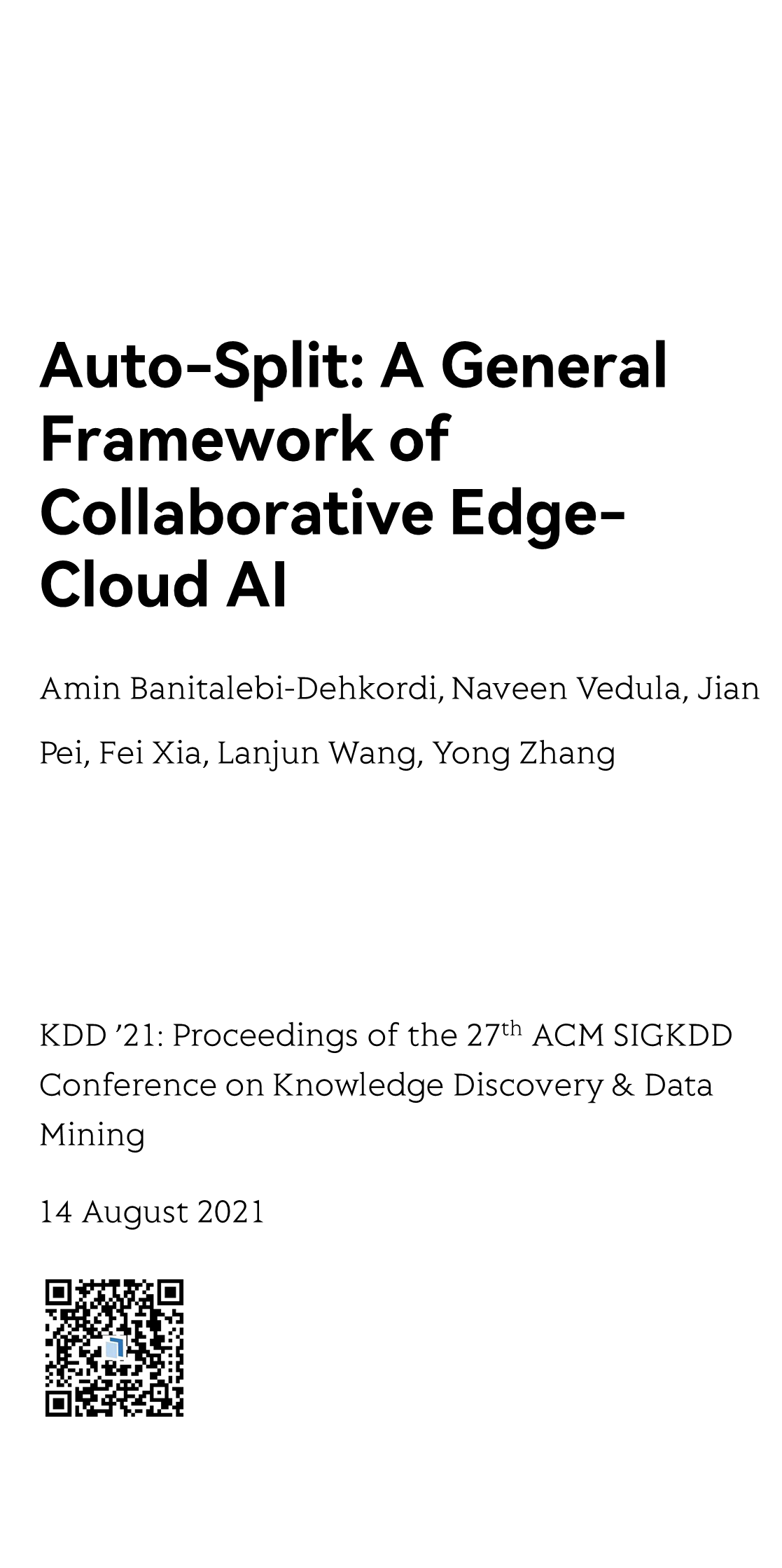 KDD '21: Proceedings of the 27th ACM SIGKDD Conference on Knowledge Discovery & Data Mining_1