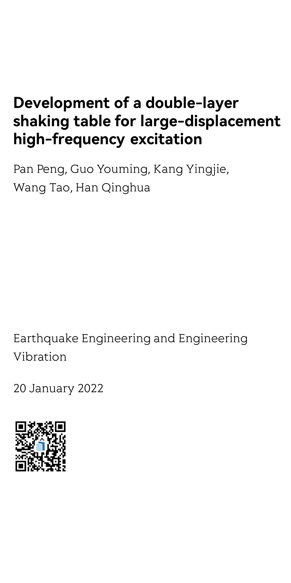 Earthquake Engineering and Engineering Vibration_1