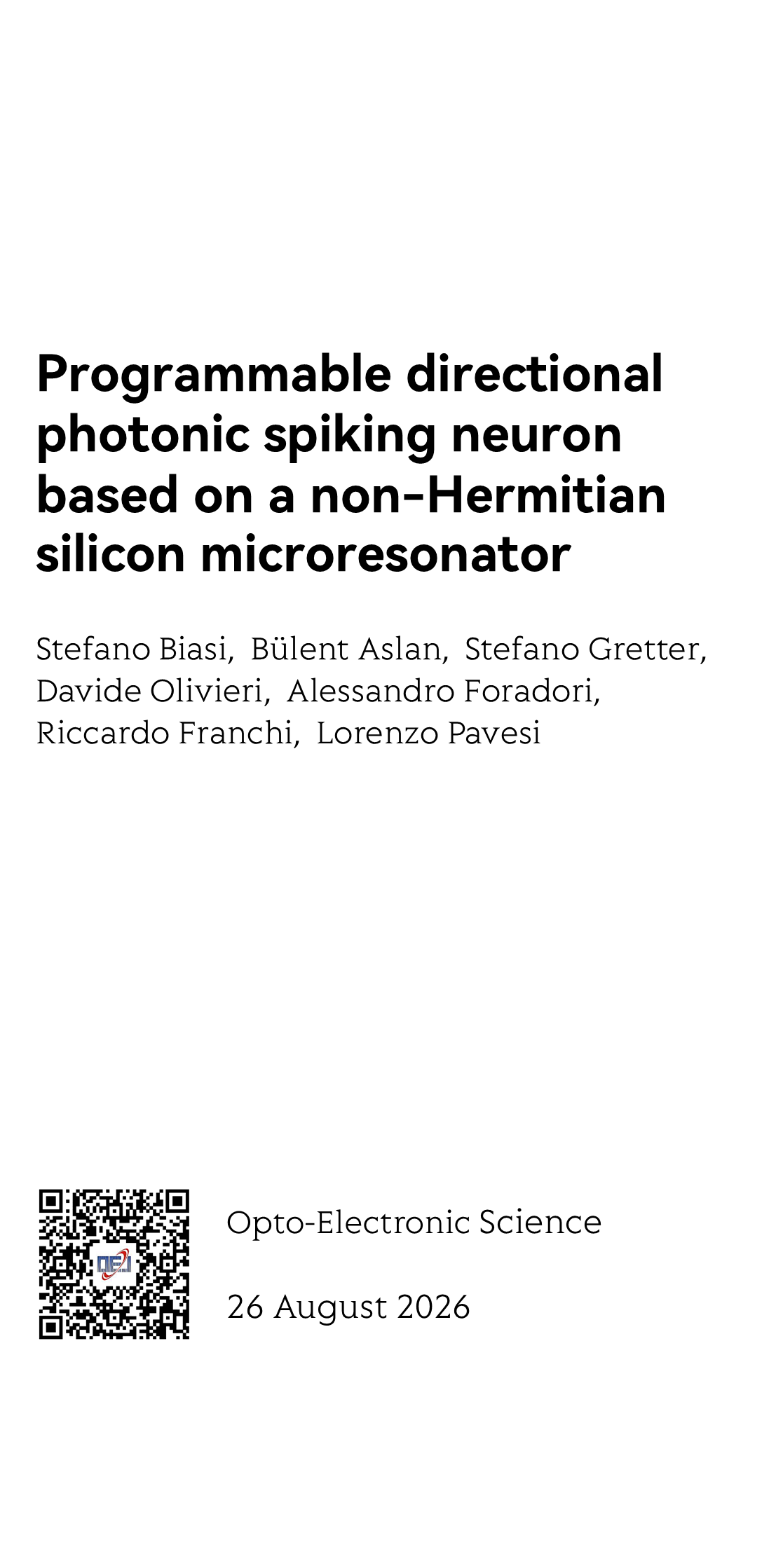 Opto-Electronic Science_1