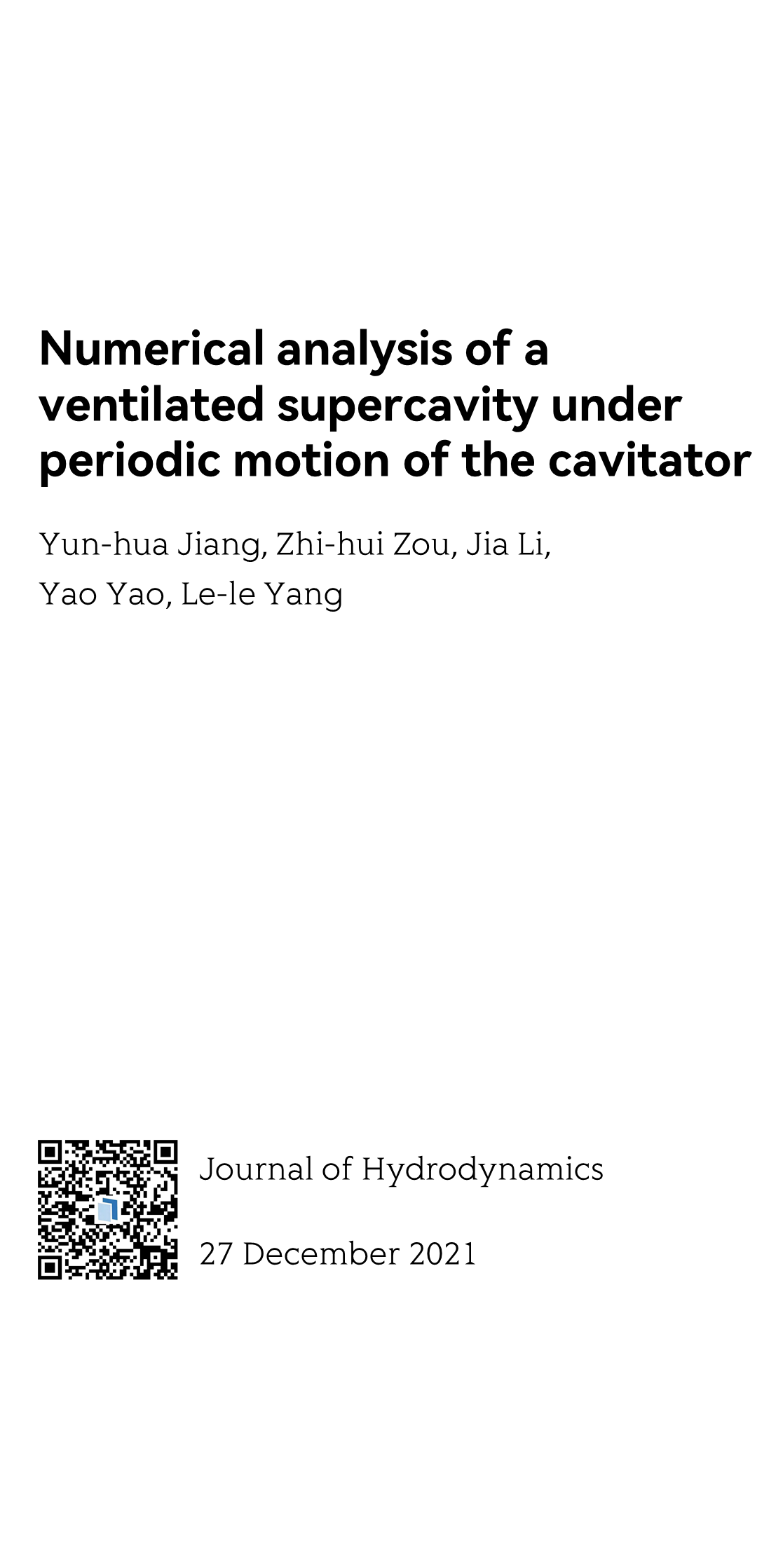 Journal of Hydrodynamics_1