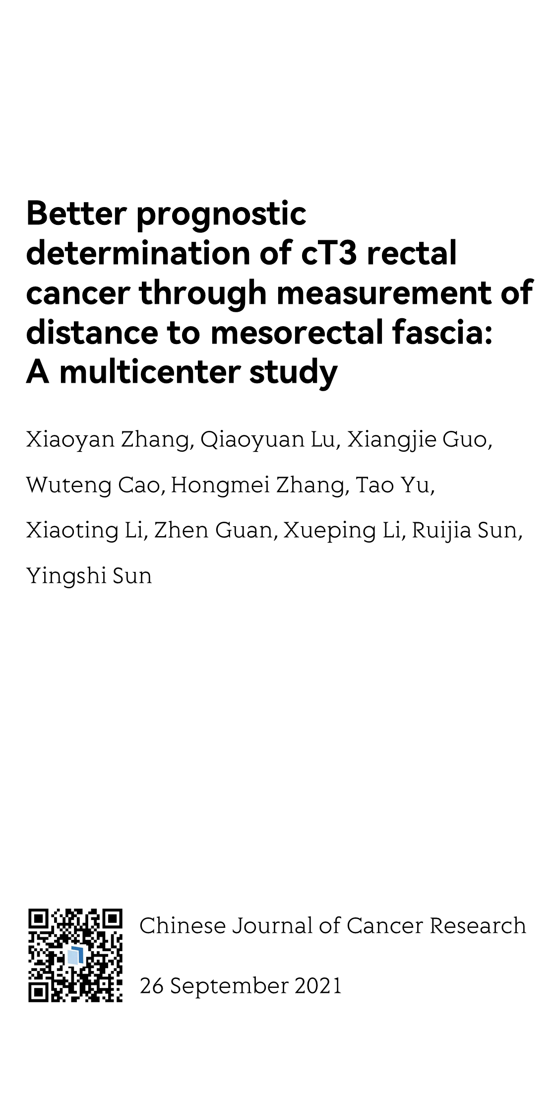 Chinese Journal of Cancer Research_1