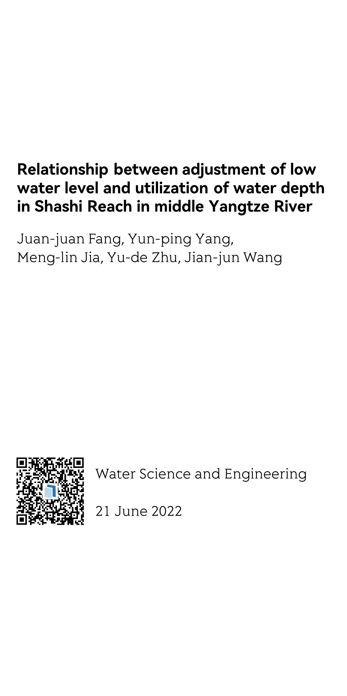 Water Science and Engineering_1