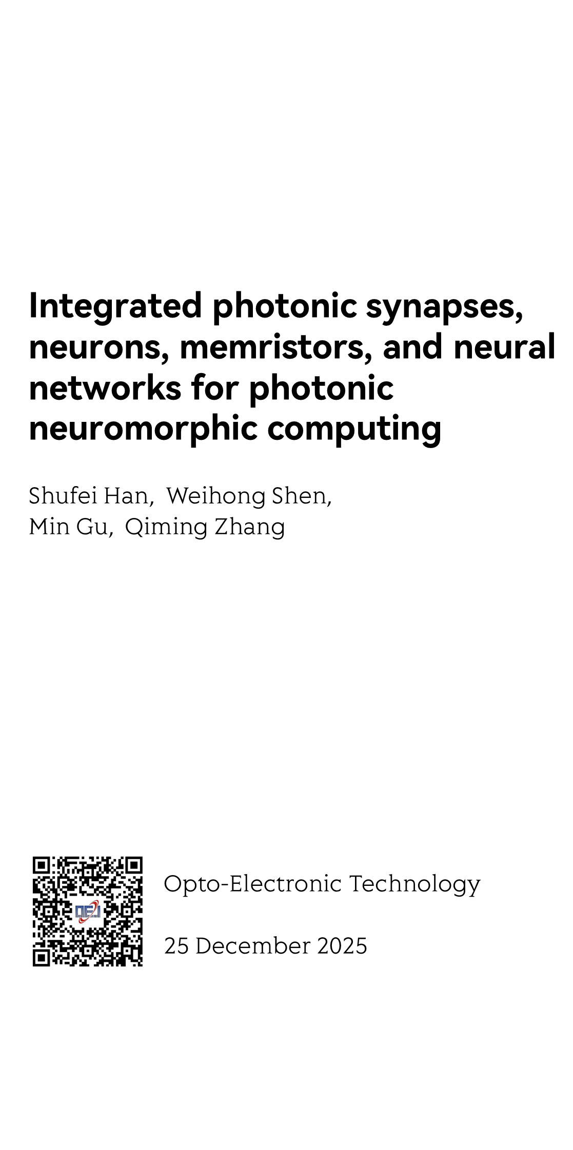 Opto-Electronic Technology_1