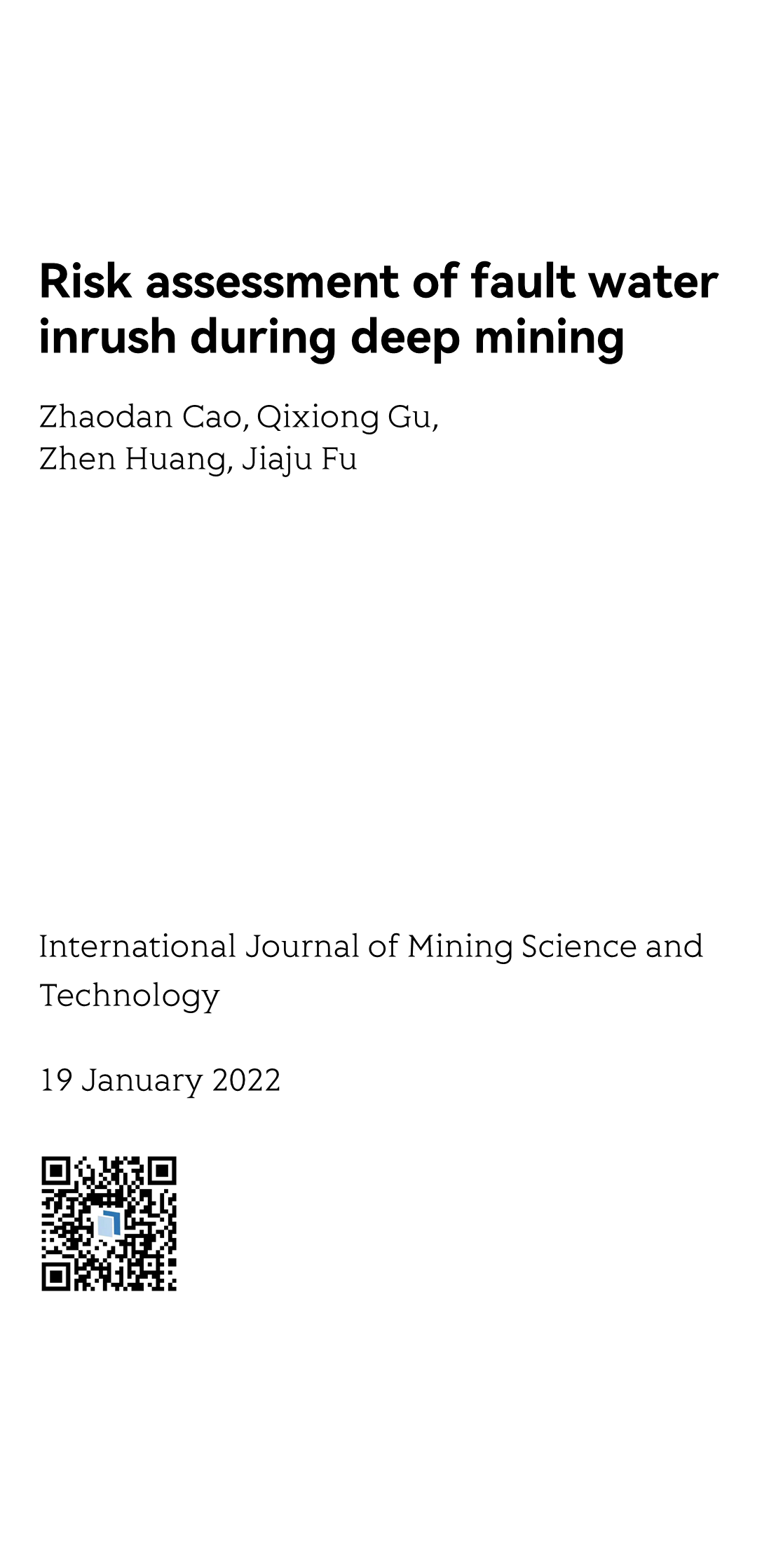 International Journal of Mining Science and Technology_1