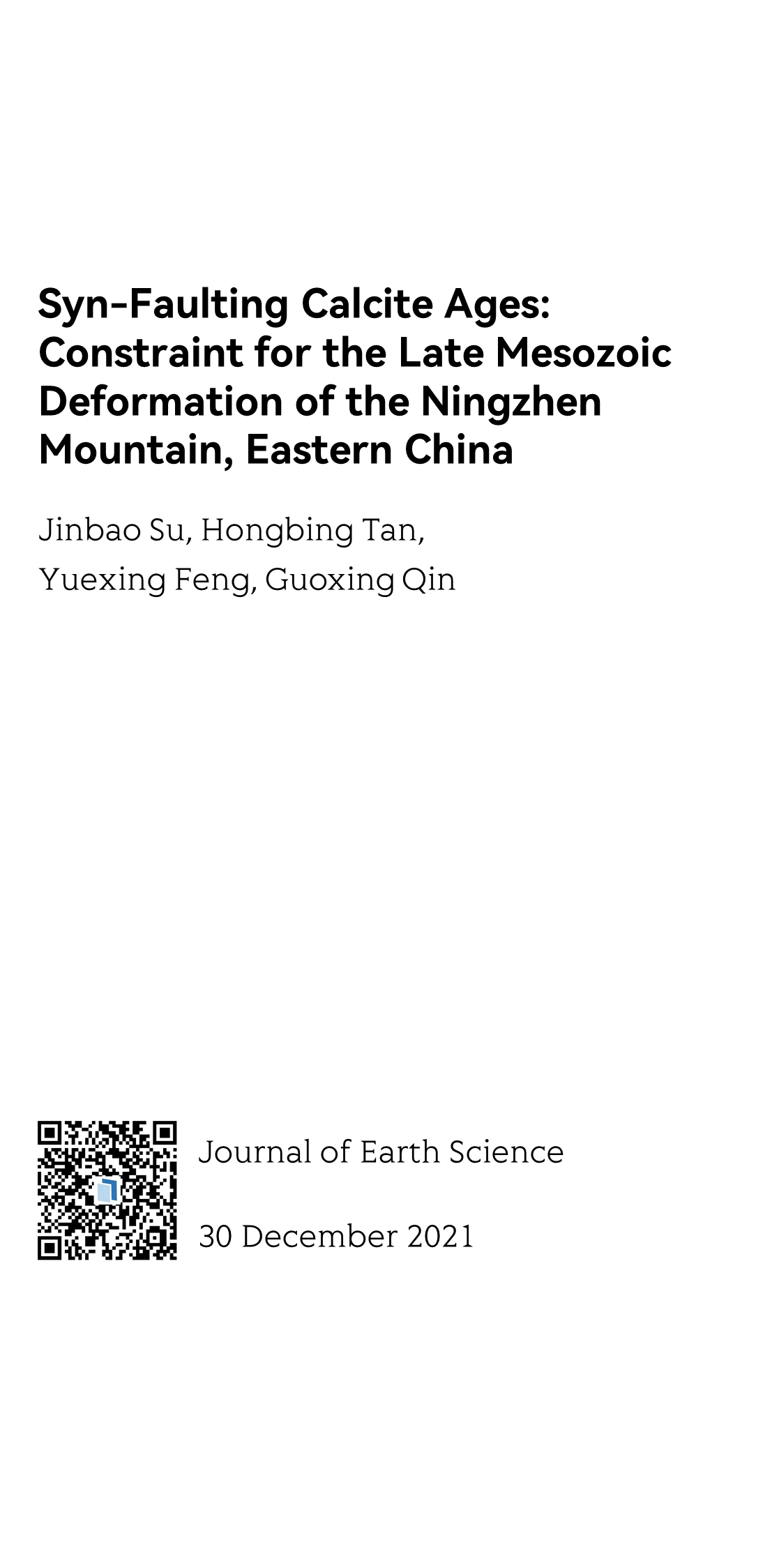 Journal of Earth Science_1