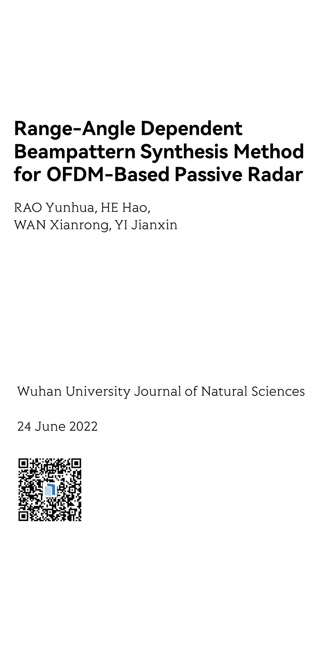 Wuhan University Journal of Natural Sciences_1