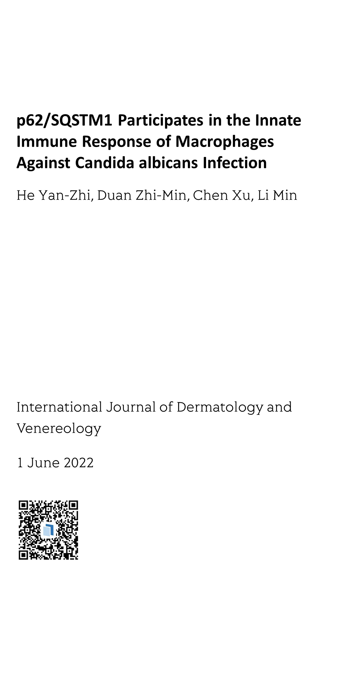 International Journal of Dermatology and Venereology_1