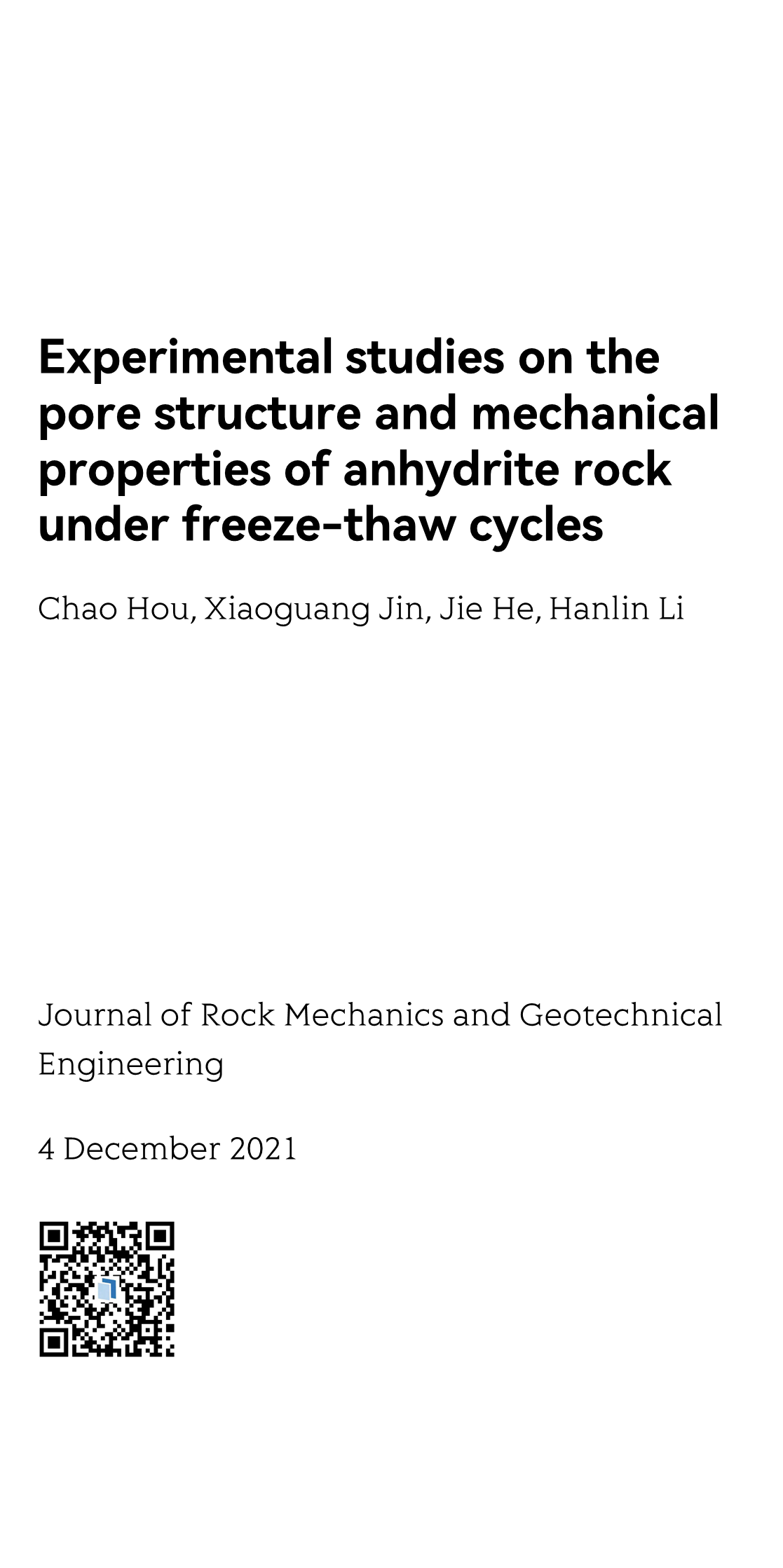 Journal of Rock Mechanics and Geotechnical Engineering_1