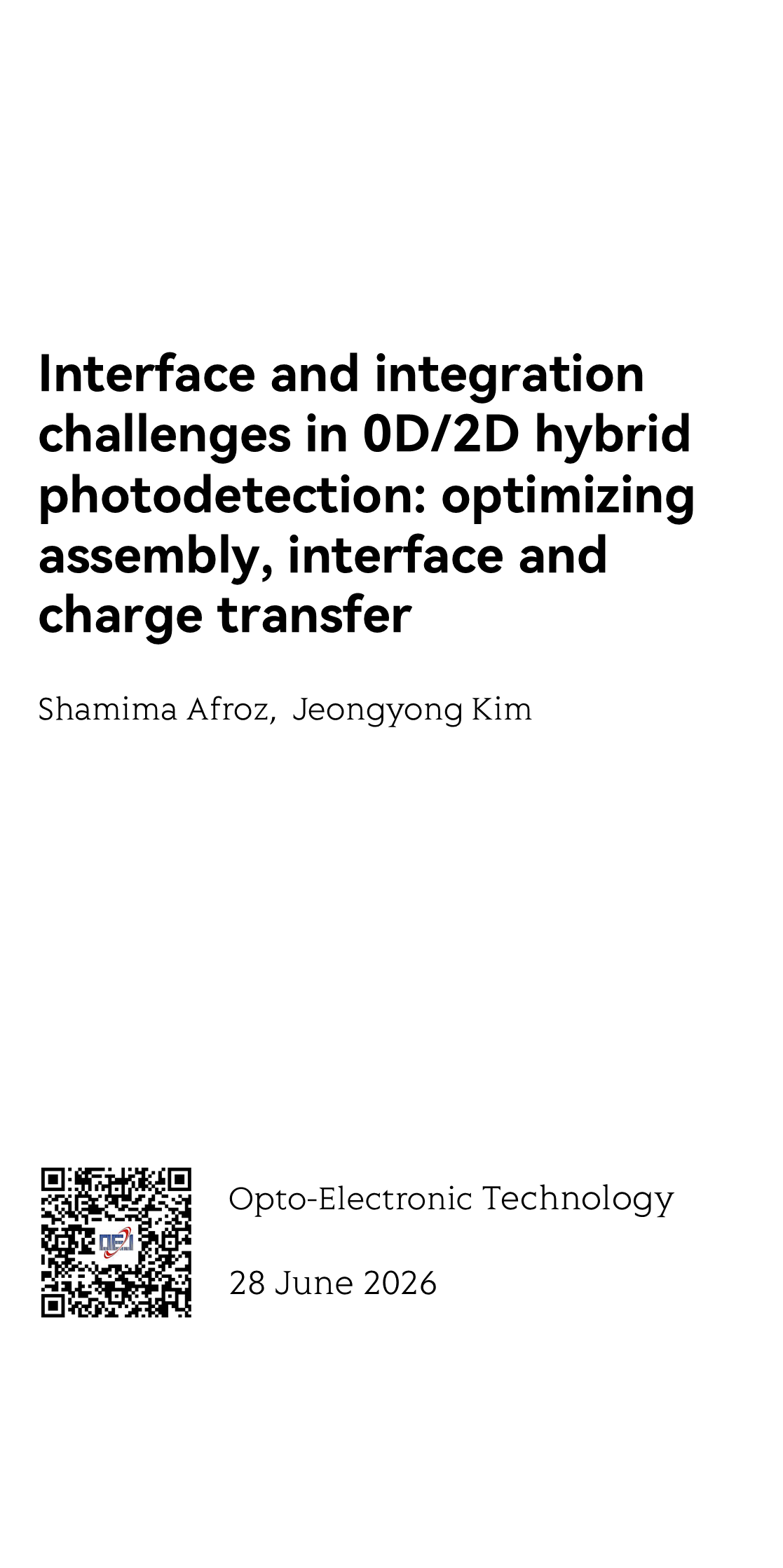 Opto-Electronic Technology_1