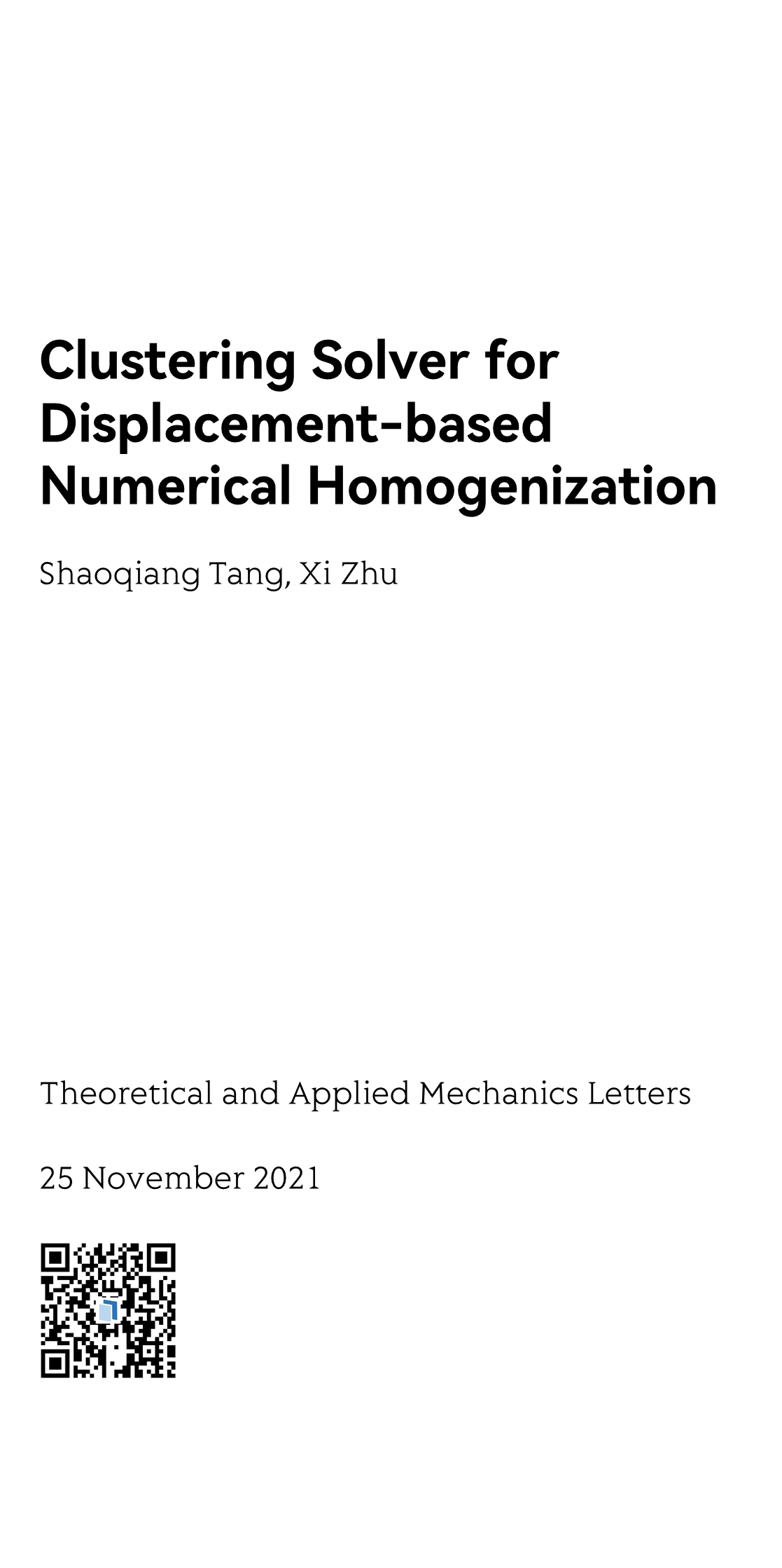 Theoretical and Applied Mechanics Letters_1