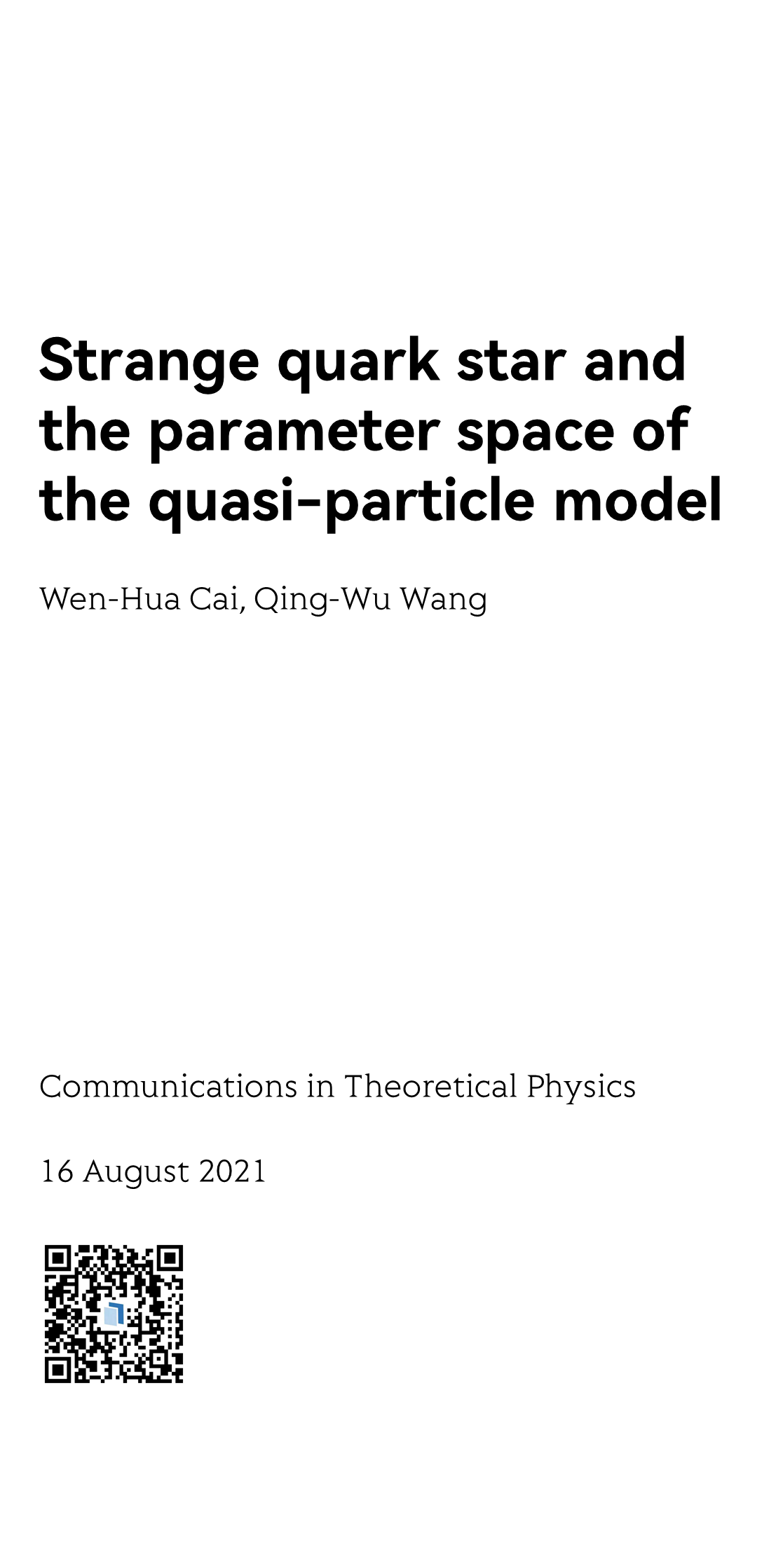Communications in Theoretical Physics_1
