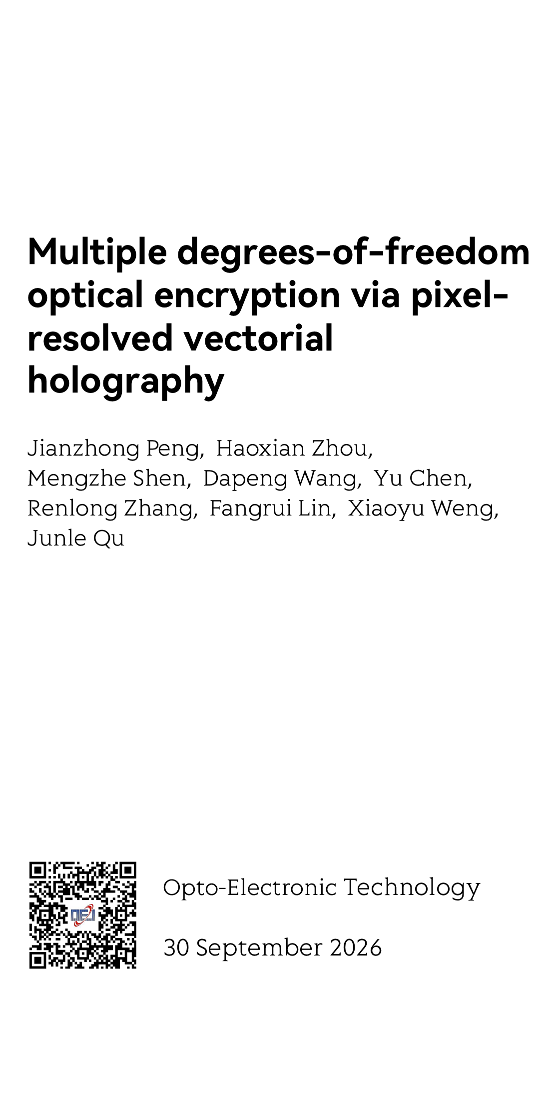 Opto-Electronic Technology_1
