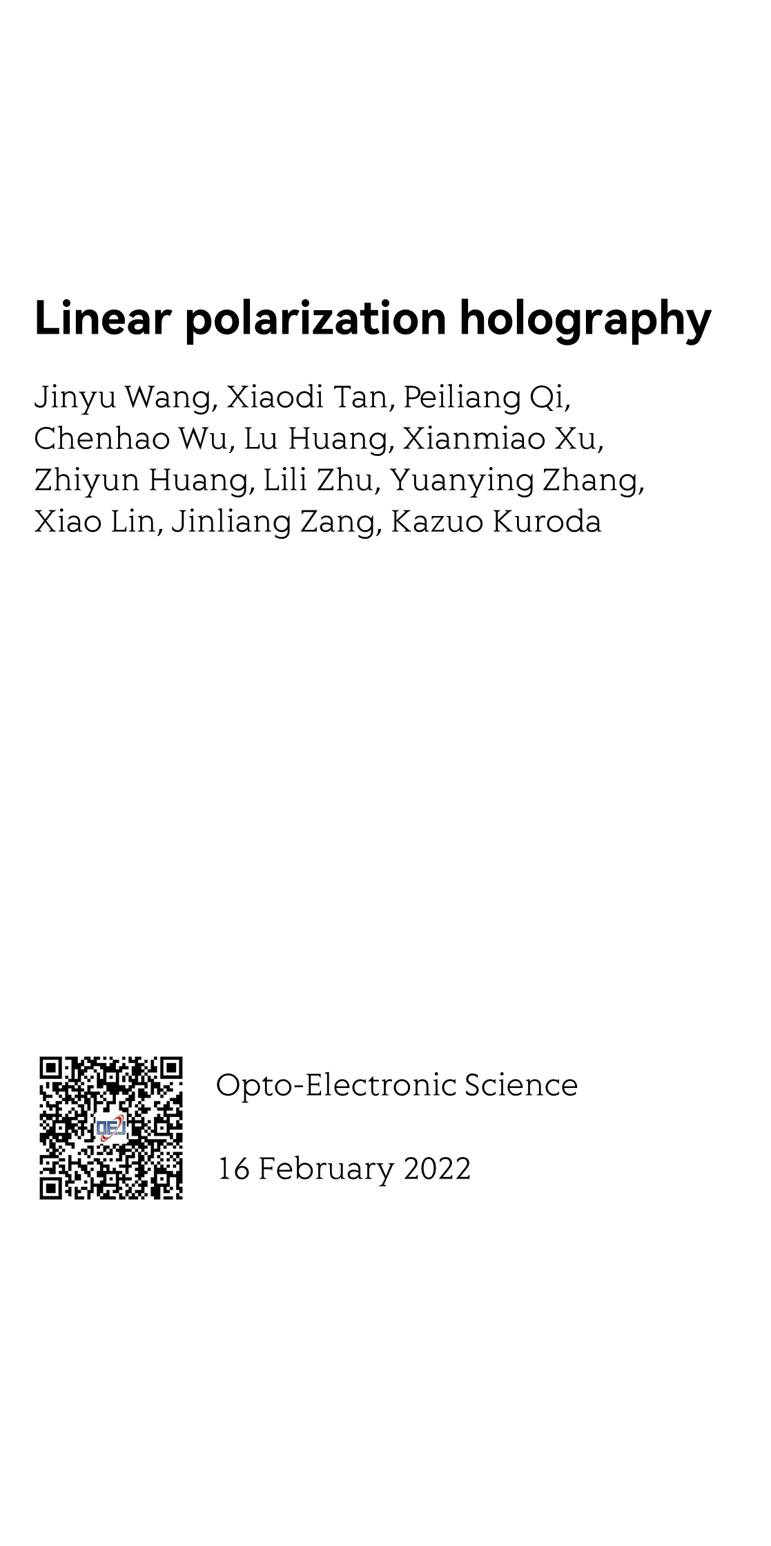 Opto-Electronic Science_1