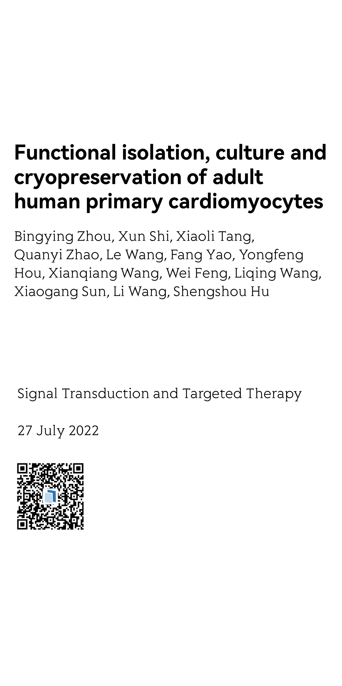 Signal Transduction and Targeted Therapy_1