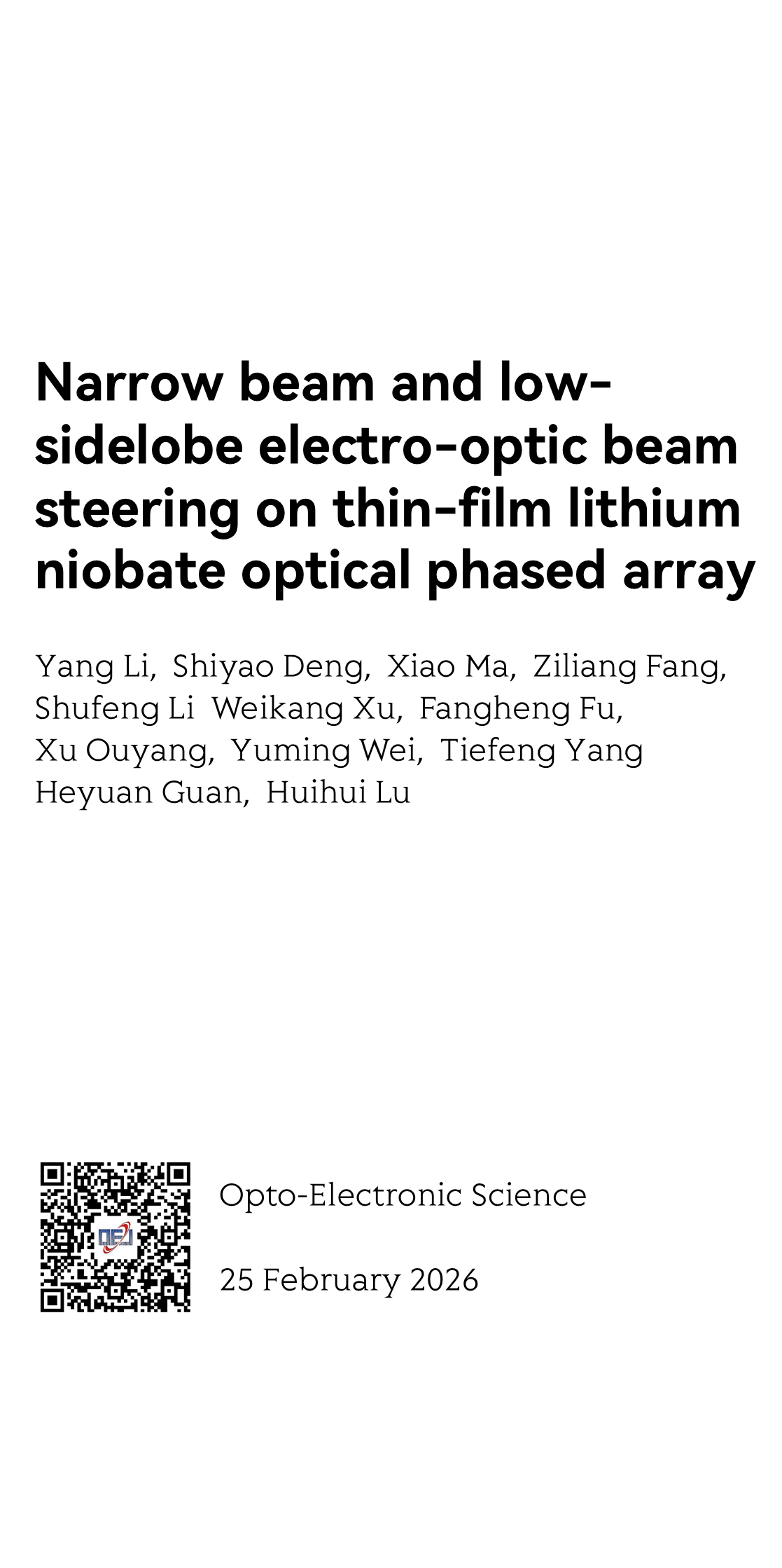 Opto-Electronic Science_1