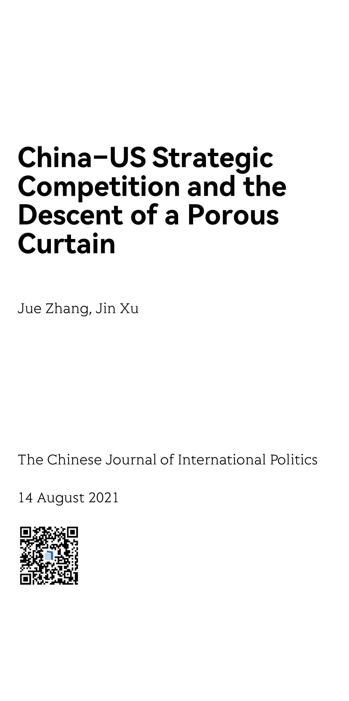 The Chinese Journal of International Politics_1