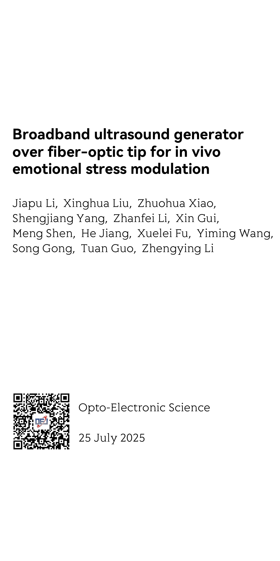 Opto-Electronic Science_1
