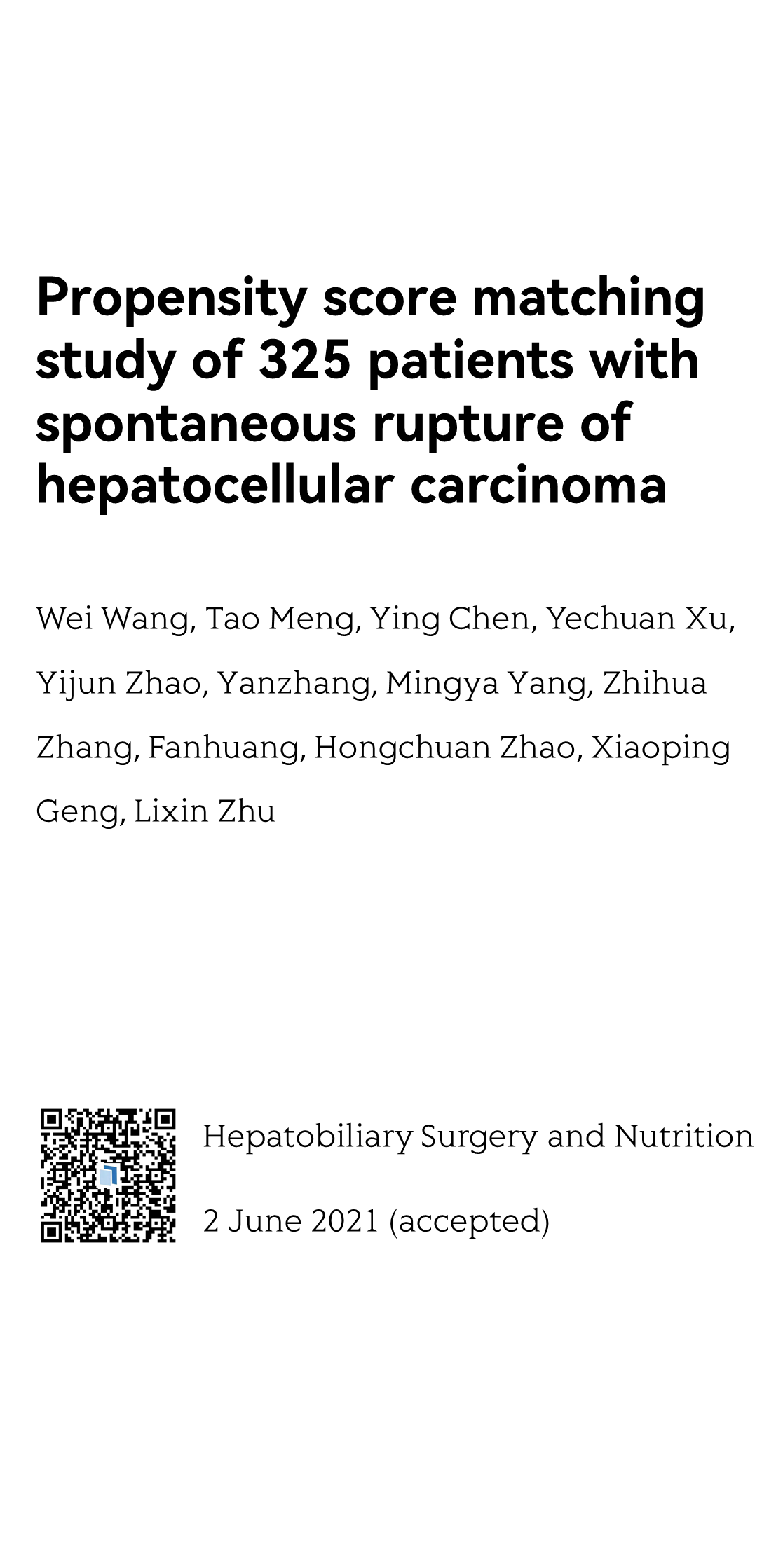 Hepatobiliary Surgery and Nutrition_1