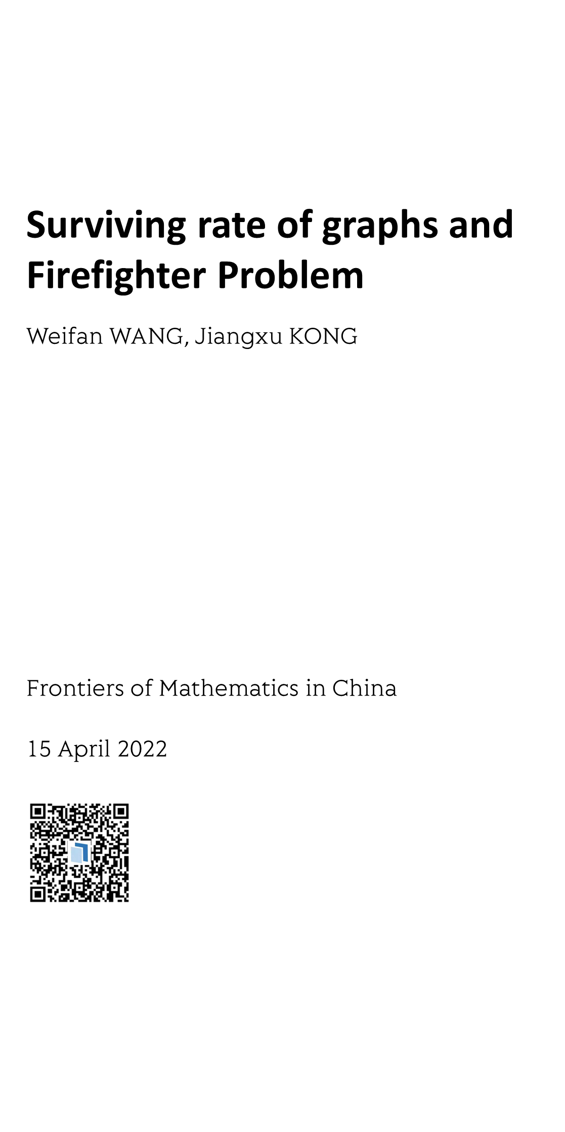 Frontiers of Mathematics in China_1
