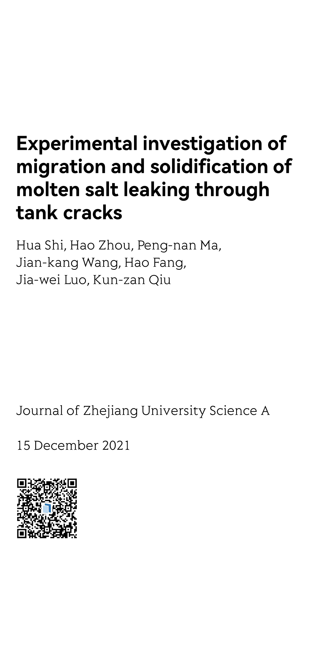 Journal of Zhejiang University Science A_1